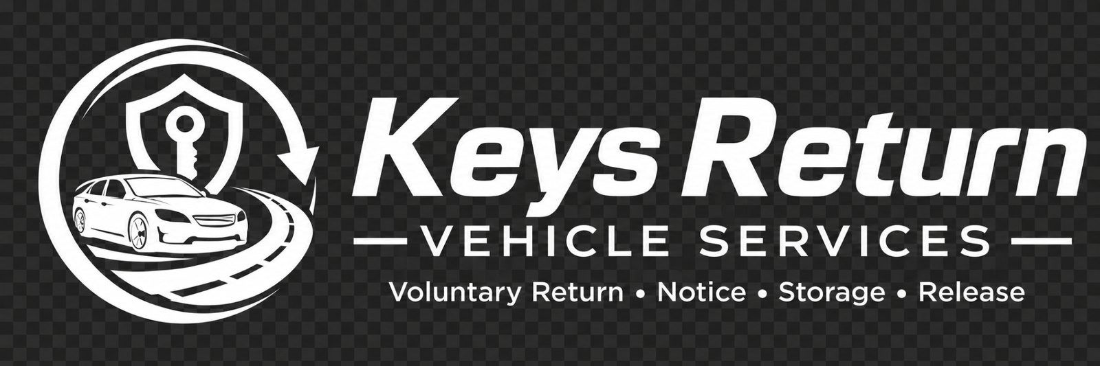Keys Return Vehicle Services inverted logo